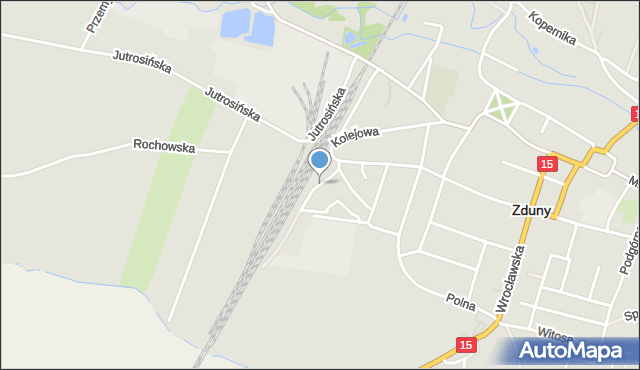 Zduny powiat krotoszyński, Wrzosowa, mapa Zduny powiat krotoszyński