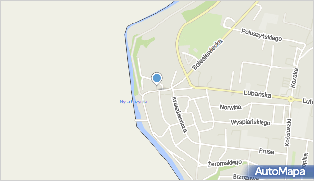 Zgorzelec, Wrocławska, mapa Zgorzelec