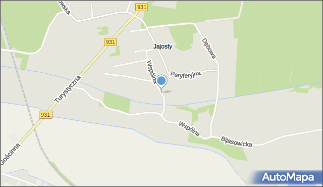 Bieruń, Wspólna, mapa Bieruń