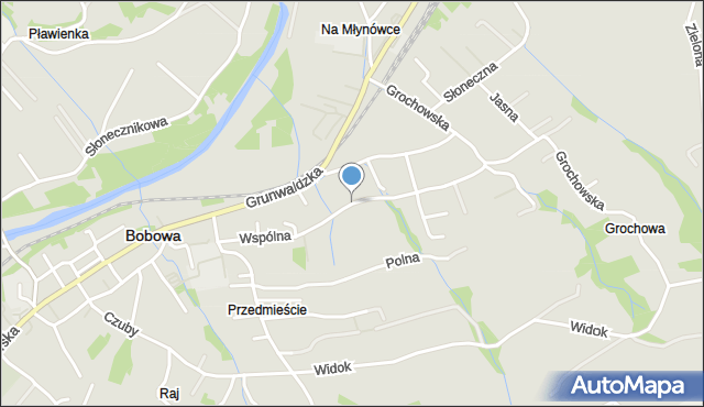 Bobowa powiat gorlicki, Wspólna, mapa Bobowa powiat gorlicki