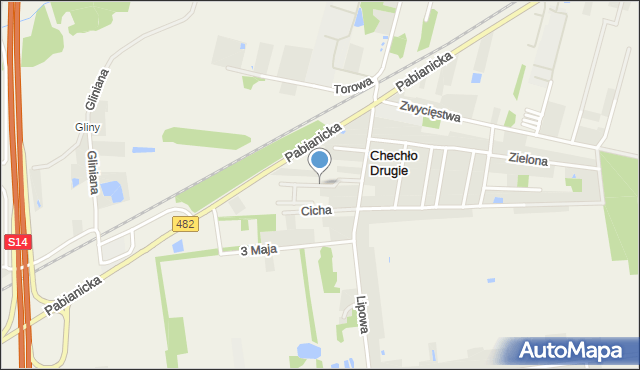 Chechło Drugie, Wspólna, mapa Chechło Drugie