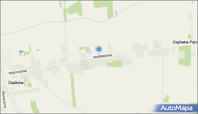 Dalików, Wschodnia, mapa Dalików