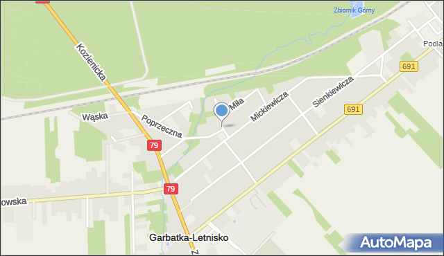 Garbatka-Letnisko, Wspólna, mapa Garbatka-Letnisko