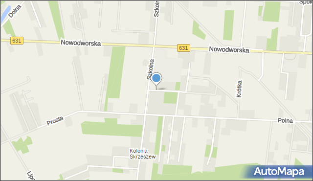 Kałuszyn gmina Wieliszew, Wspólna, mapa Kałuszyn gmina Wieliszew