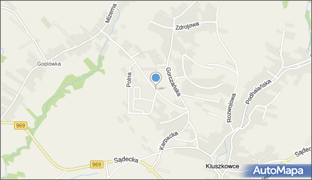 Kluszkowce, Wspólna, mapa Kluszkowce