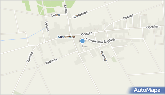 Kosorowice, Wspólna, mapa Kosorowice