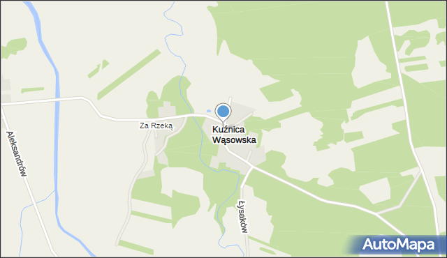 Kuźnica Wąsowska, Wspólna, mapa Kuźnica Wąsowska