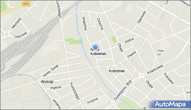 Lublin, Wspólna, mapa Lublina