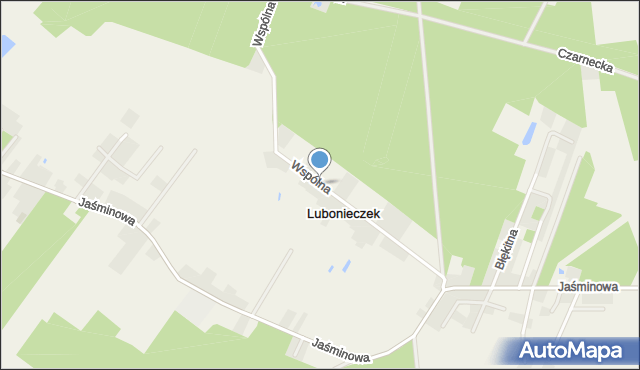 Lubonieczek, Wspólna, mapa Lubonieczek