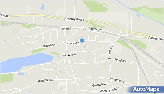 Lubsko, Wspólna, mapa Lubsko