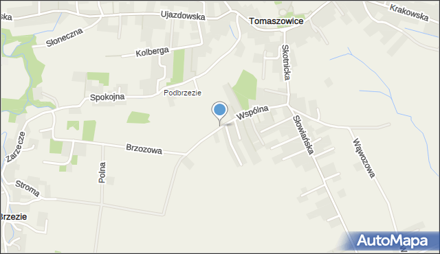 Modlniczka, Wspólna, mapa Modlniczka