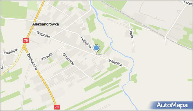 Nowiny gmina Kozienice, Wspólna, mapa Nowiny gmina Kozienice