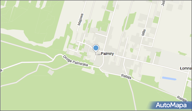 Palmiry, Wspólna, mapa Palmiry