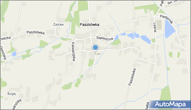 Paszkówka gmina Brzeźnica, Wspólna, mapa Paszkówka gmina Brzeźnica