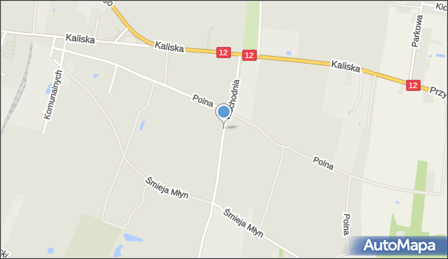 Pleszew, Wschodnia, mapa Pleszew