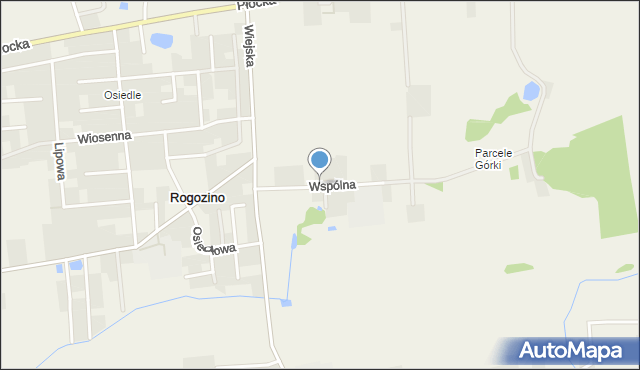 Rogozino, Wspólna, mapa Rogozino