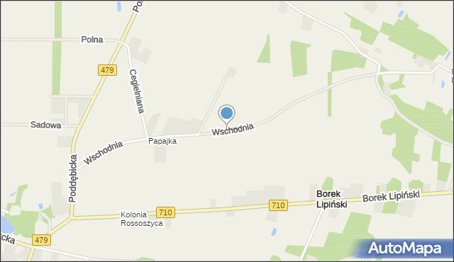 Rossoszyca, Wschodnia, mapa Rossoszyca