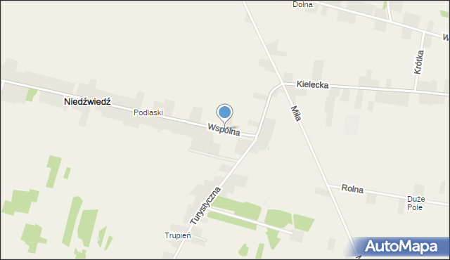 Strawczynek, Wspólna, mapa Strawczynek