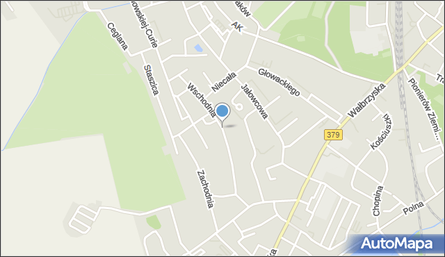 Świdnica, Wschodnia, mapa Świdnicy