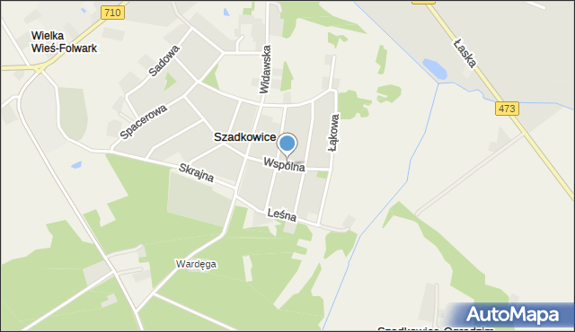 Szadkowice-Ogrodzim, Wspólna, mapa Szadkowice-Ogrodzim