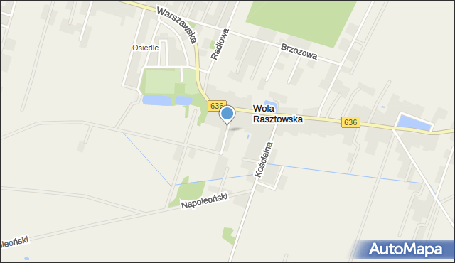 Wola Rasztowska, Wspólna, mapa Wola Rasztowska