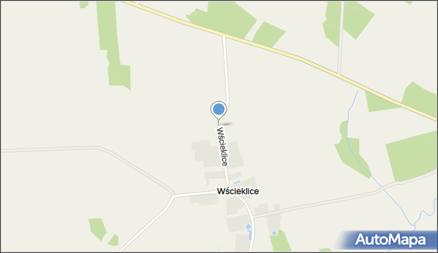 Wścieklice, Wścieklice, mapa Wścieklice