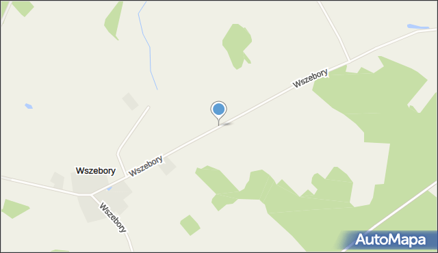 Wszebory gmina Kolno, Wszebory, mapa Wszebory gmina Kolno