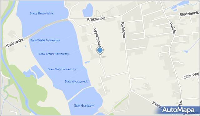 Bestwina, Wydrzyniec, mapa Bestwina