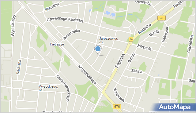 Białystok, Wymarzona, mapa Białegostoku