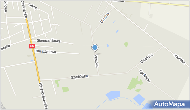 Bielsk Podlaski, Wysoka, mapa Bielsk Podlaski