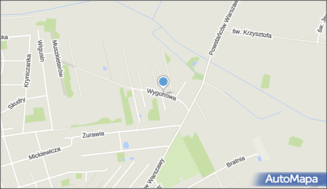 Brwinów, Wygonowa, mapa Brwinów