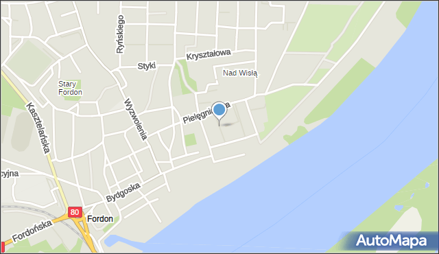 Bydgoszcz, Wybranowskiego Łukasza, mapa Bydgoszczy