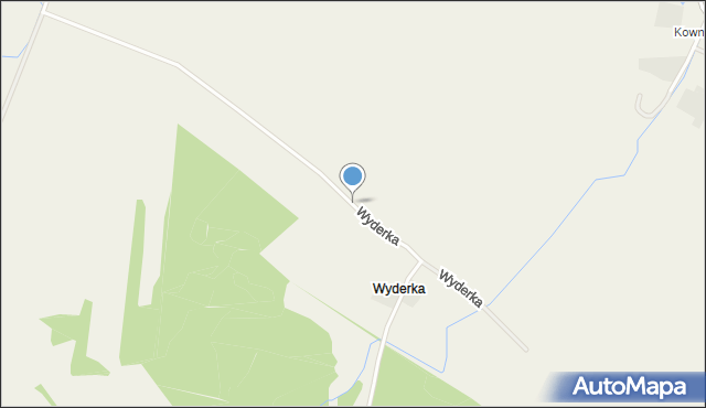 Chrostowo Wielkie, Wyderka, mapa Chrostowo Wielkie