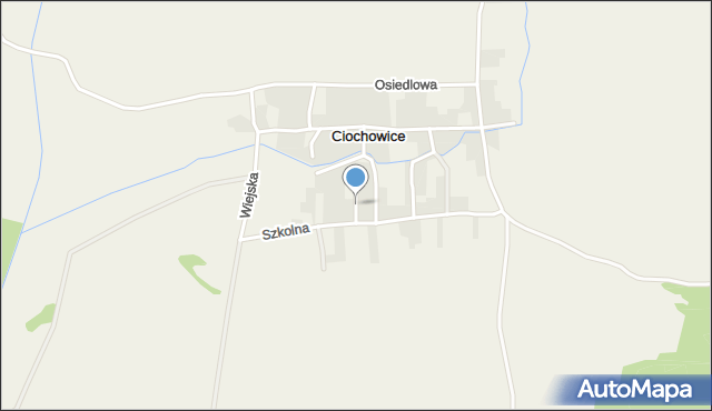 Ciochowice, Wysoka, mapa Ciochowice