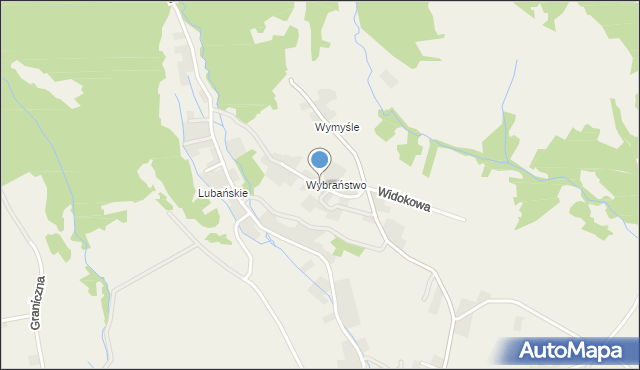 Grywałd, Wybraństwo, mapa Grywałd