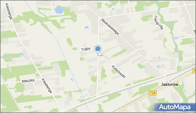 Jaktorów-Kolonia, Wysockiego Piotra, mapa Jaktorów-Kolonia