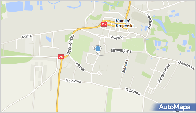 Kamień Krajeński, Wyspiańskiego Stanisława, mapa Kamień Krajeński