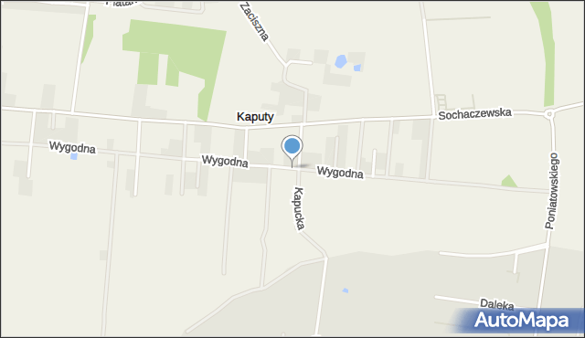 Kaputy, Wygodna, mapa Kaputy