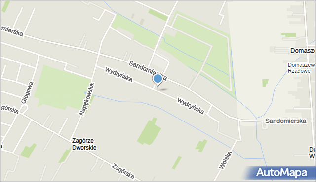 Kielce, Wydryńska, mapa Kielc