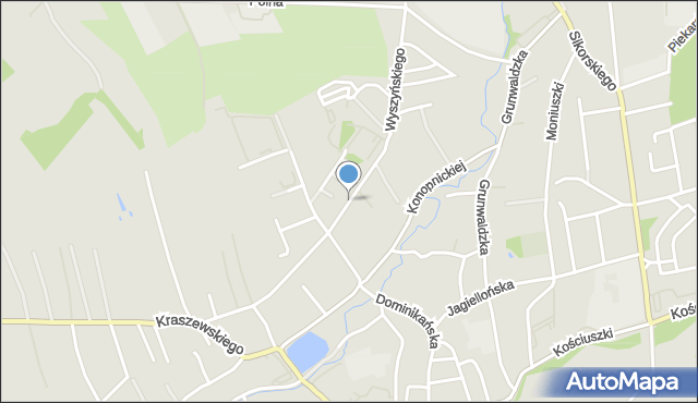 Łańcut, Wyszyńskiego Stefana, ks. kard., mapa Łańcut