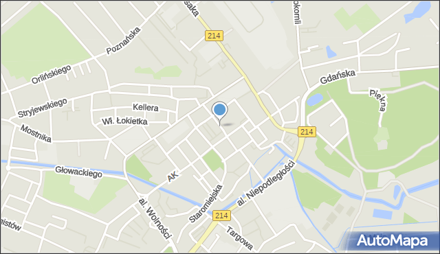 Lębork, Wyszyńskiego Stefana, ks. kard., mapa Lębork