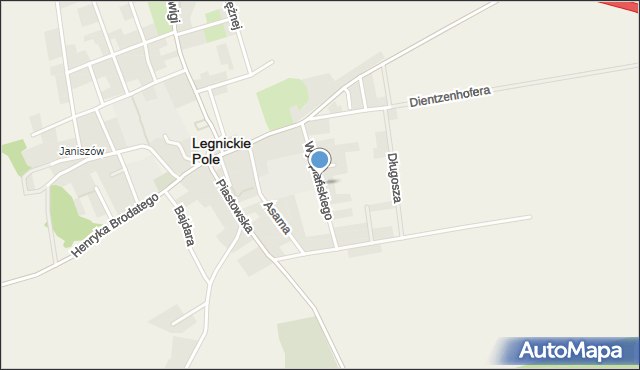 Legnickie Pole, Wyspiańskiego Stanisława, mapa Legnickie Pole