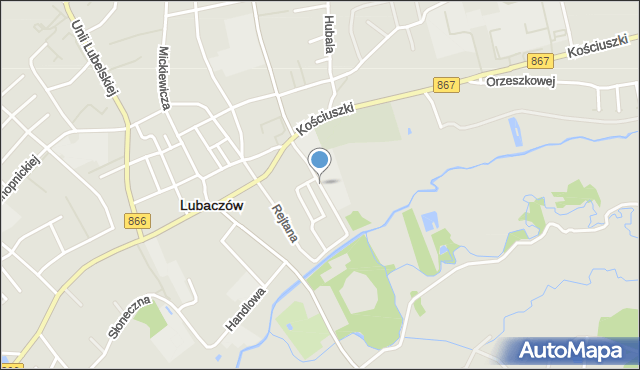 Lubaczów, Wyspiańskiego Stanisława, mapa Lubaczów