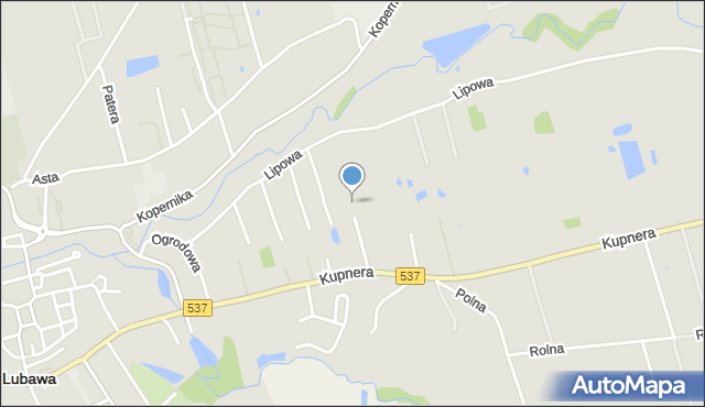 Lubawa, Wyszyńskiego Stefana, ks. kard., mapa Lubawa