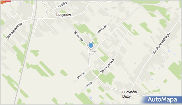 Lucynów gmina Wyszków, Wyszyńskiego Stefana, ks. kard., mapa Lucynów gmina Wyszków
