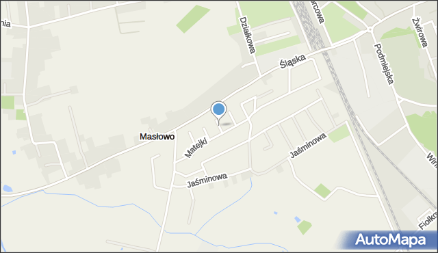 Masłowo gmina Rawicz, Wyczółkowskiego Leona, mapa Masłowo gmina Rawicz