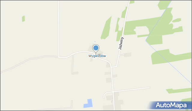 Mokrzesz, Wygwizdów, mapa Mokrzesz