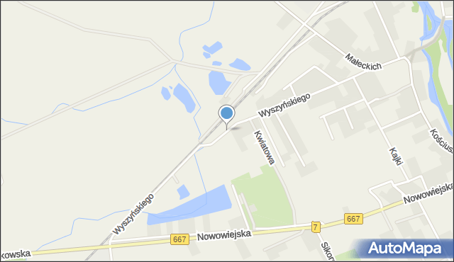 Nowa Wieś Ełcka, Wyszyńskiego Stefana, ks. kard., mapa Nowa Wieś Ełcka