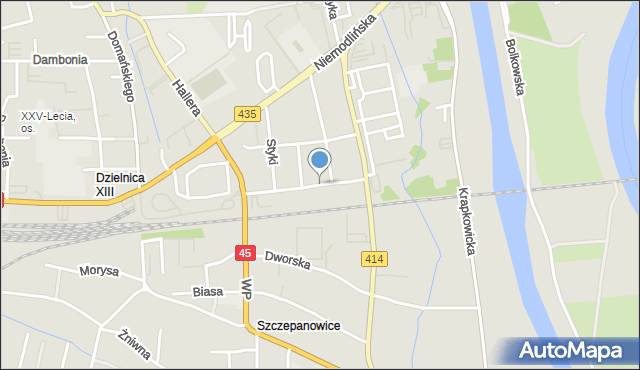 Opole, Wyczółkowskiego Leona, mapa Opola