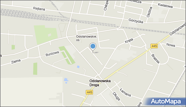Ostrów Wielkopolski, Wysoka, mapa Ostrów Wielkopolski